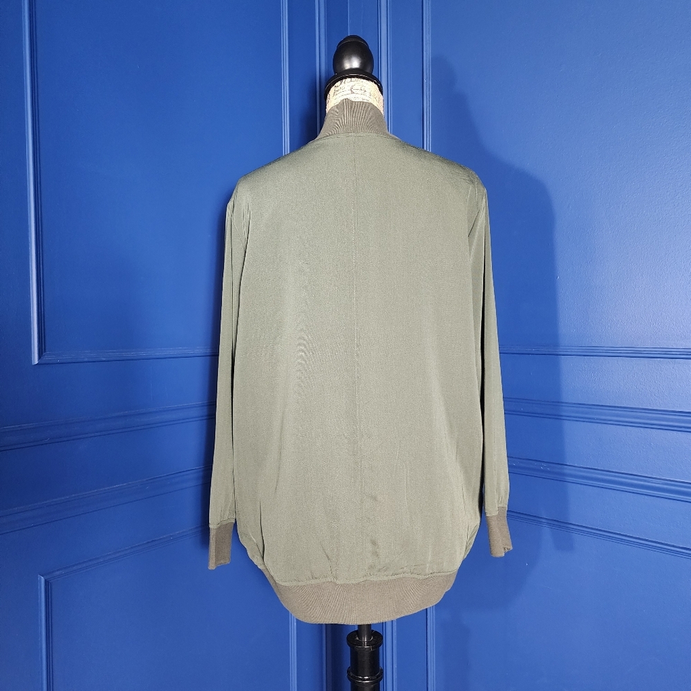 Who What Wear Green Full Zip Jacket Size Small - Picture 4 of 13